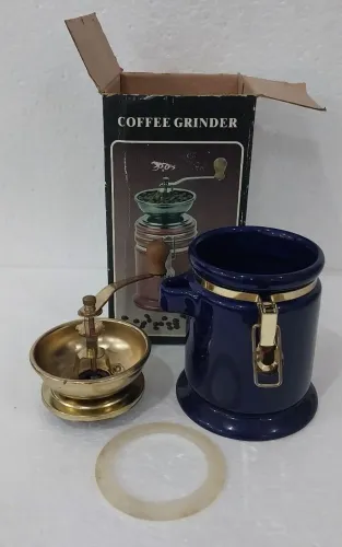 Moedor de Café Manual Vintage com Recipiente Grinder