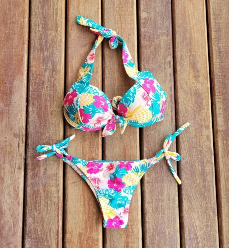 Biquíni Floral Charmoso - Tam M
