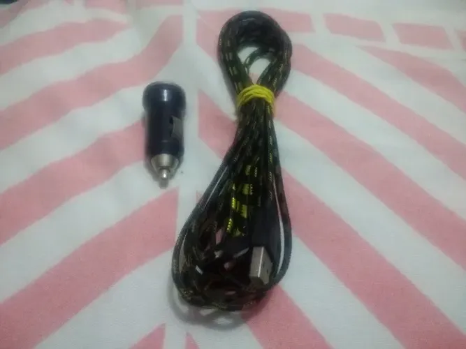 cabo 3 metros com carregador usb