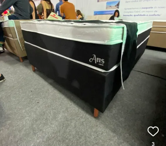 CAMA BOX CASAL LUXO - MOLAS ENSACADAS 