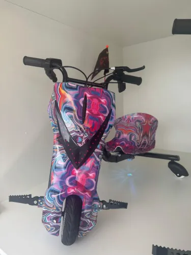 Triciclo Elétrico Drift 36V Até 120kg Cor de Rosa Loja Física Curitiba