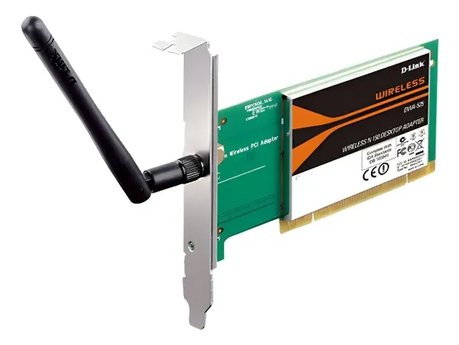 Placa de rede wireless PCI com antena de 3dbi D-Link DWA-525 (nova)