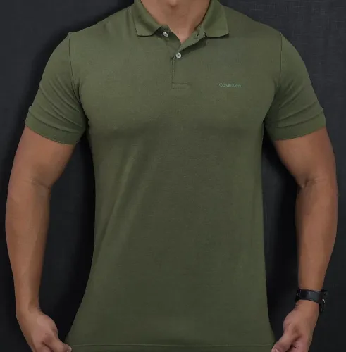 Camisa Polo Calvin K. - Cor verde Coleção outono 2026