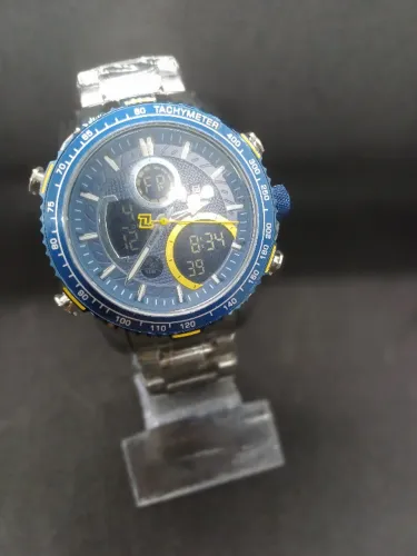 RELÓGIO MASCULINO NAVIFORCE NF9182 - PULSEIRA EM AÇO - PRATA - NOVO