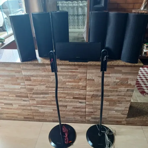 co ju to de caixa 7.1 o nkyo + subwoofer  ativo 