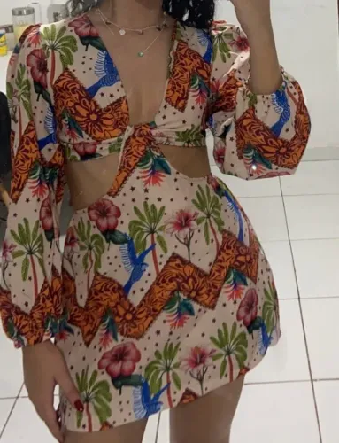 Vestido estampado 