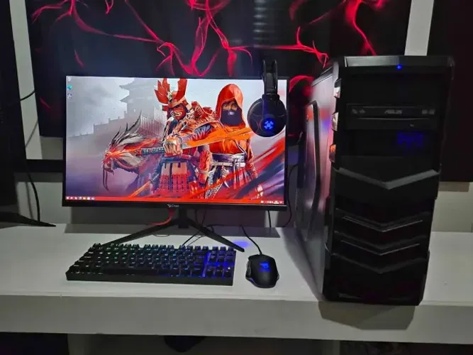 Pc gamer Setup Completo- i5 de 12th - GTX 1650 - Monitor Gamer 27 pol. 2K 240Hz - Teclado