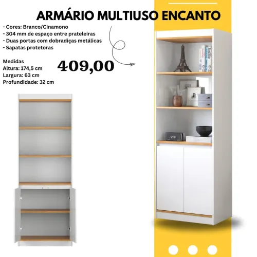 Armário Multiuso livreiro  Encanto - ENTREGA HOJE !!! 