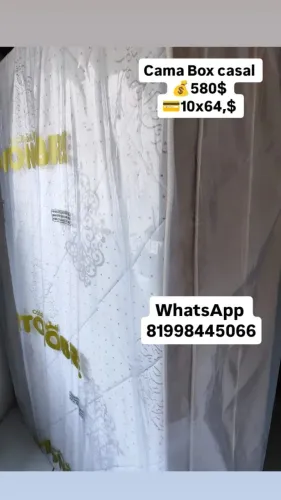 Cama Box casal novas com frete grátis só aqui 