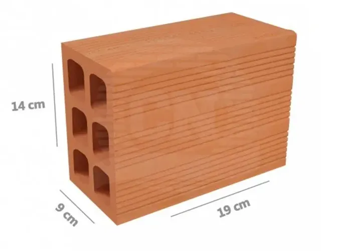 TIJOLO FURADO CERAMICO 14X29X09