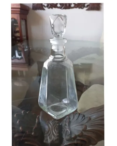 Licoreira Garrafa de vidro decoração vintage 