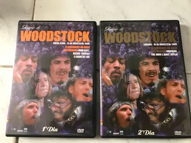 2 DVDs Festival Woodstock 1º e 2º Dia