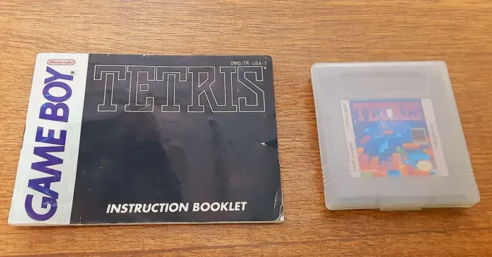 Fita Tetris Gameboy Classico DMG com manual original. 