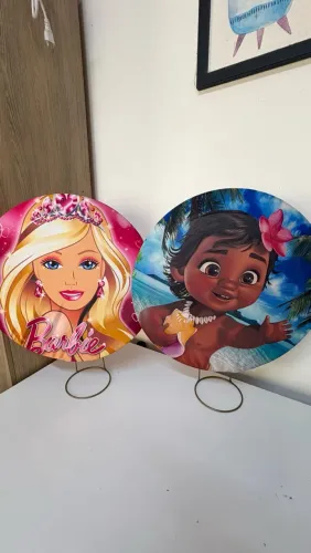 Desapego 4 capas de pano para painel redondo infantil 50x50