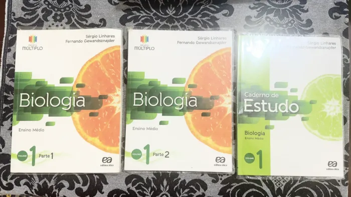 Livros 1°, 2° e 3° ano Biologia
