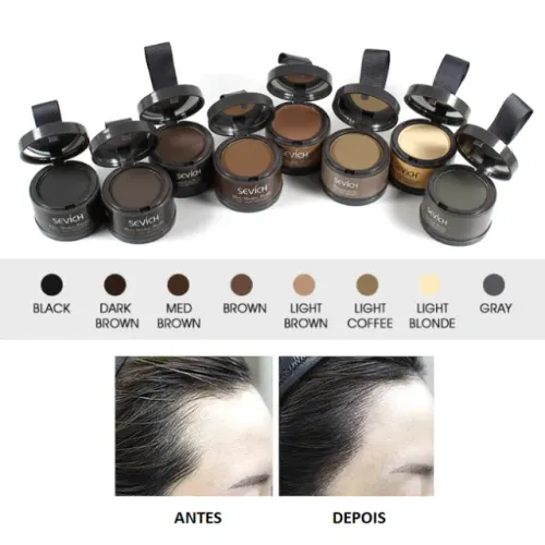 Maquiagem Capilar Natural Correção P/ Cabelo, sombreamento para todos os tipos de cabelo