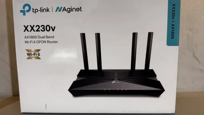 Roteador TP-Link XX230v Voip Gpon Ax1800 Wi-Fi 6 Gigabit Preto