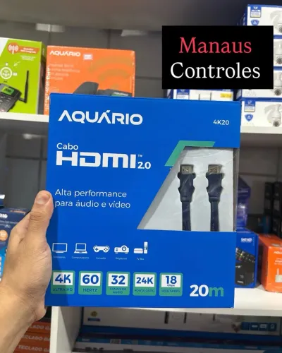 Cabo Hdmi 4K Aquário de 20 Metros