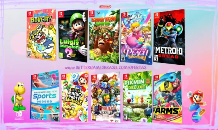 Kirby 1 Luigi Mario Party Donkey Nintendo Sports Peach Wario DK Pikmin Hyrule Arms Metroid