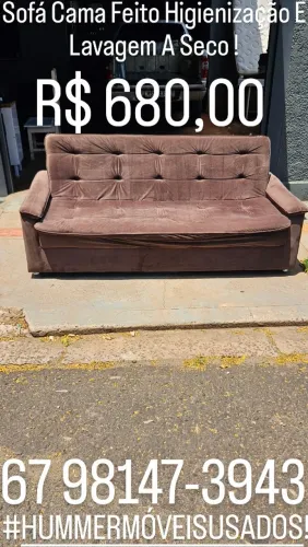 Vende - Se Sofá Cama Feito Higienização E Lavagem A Seco !<br>
