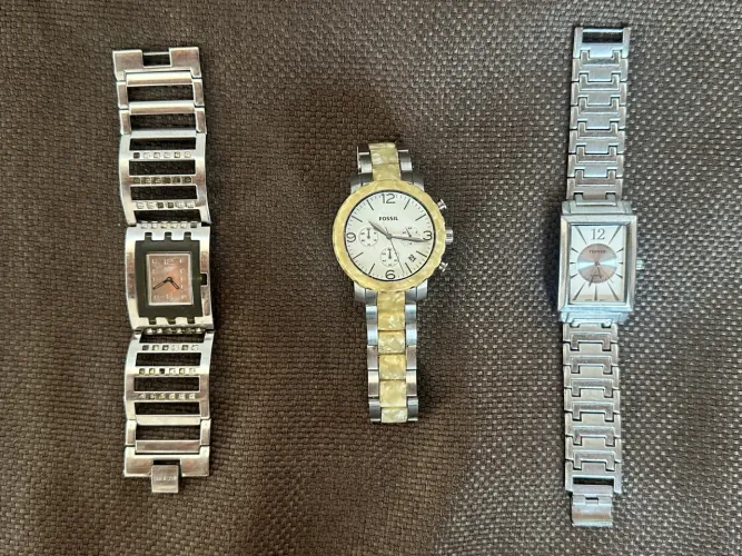 Relógios fóssil, terner e swatch.