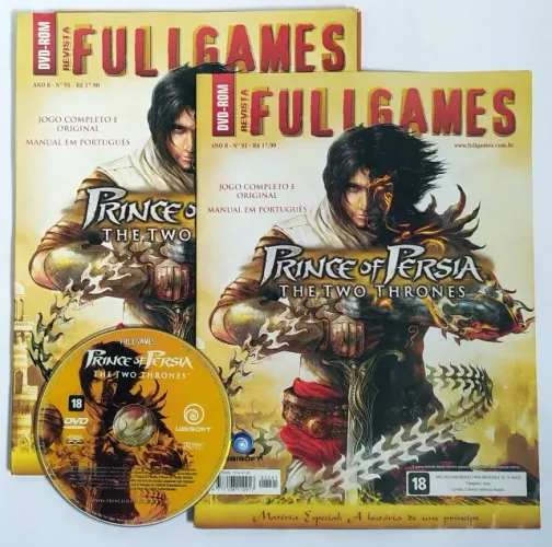 Jogo Príncipe da Pérsia - The Two Thrones - Para PC - Revista Fullgames Ano 8 Nº 91