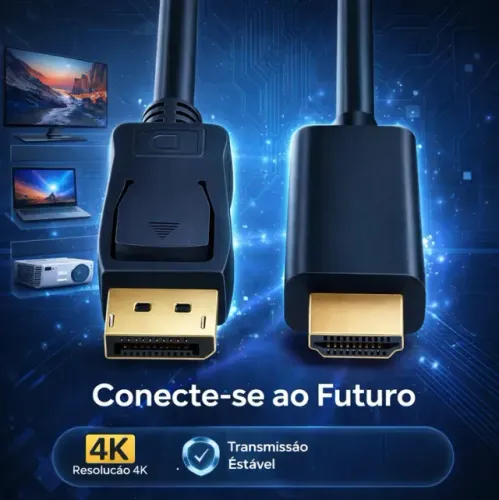Cabo Displayport p/ Hdmi 1,8m 4K