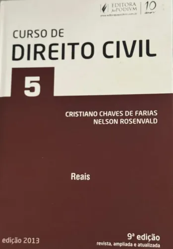 Livro Curso de Direito Civil, de Cristiano Chaves de Farias e Nelson Rosenvald