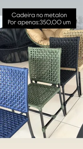 Cadeiras na corda náutica