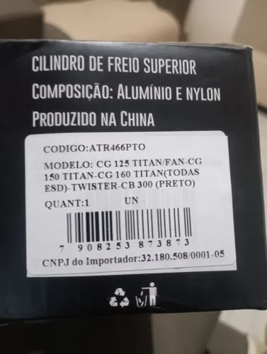 Cilindro de freio superior