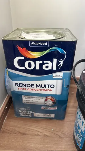 Tinta acrílica Coral Fosca 16L cor crômio