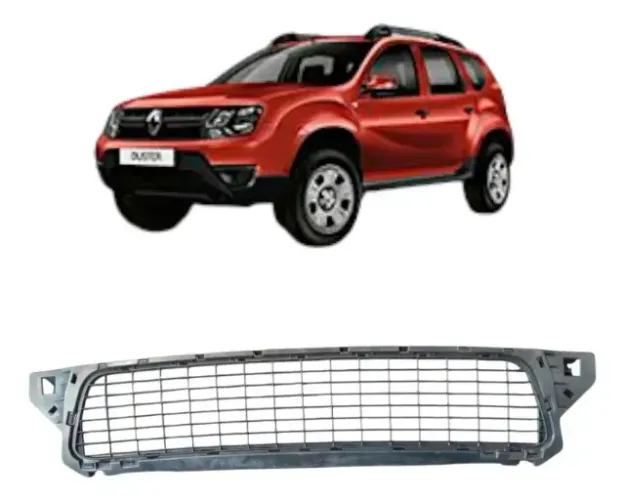 Grade Diant Inferior Renault Duster 2012 A 14 Preto Fosco
