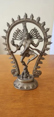 Shiva Nataraja em Bronze Balinês - 30cm | Peça Imponente e Rara
