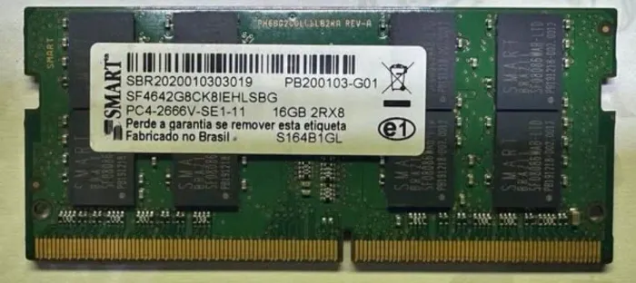 * Memória DDR4 16GB *