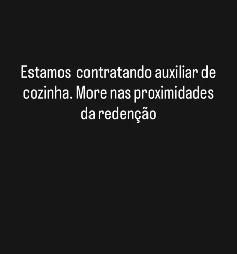 Auxiliar de cozinha