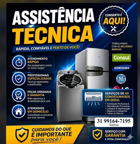 Consertos de geladeiras em geral