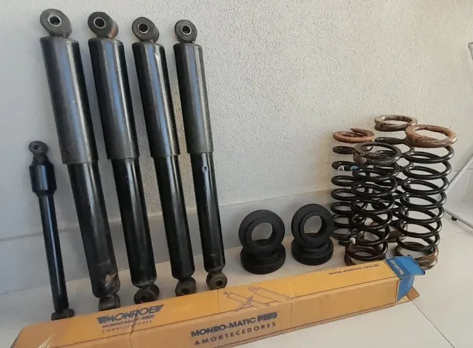 Suspensão troller até 2013 - amortecedor, calço lift e molas