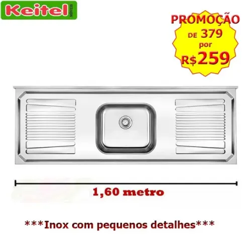 Pia Inox 1,60 de Largura - Promoção