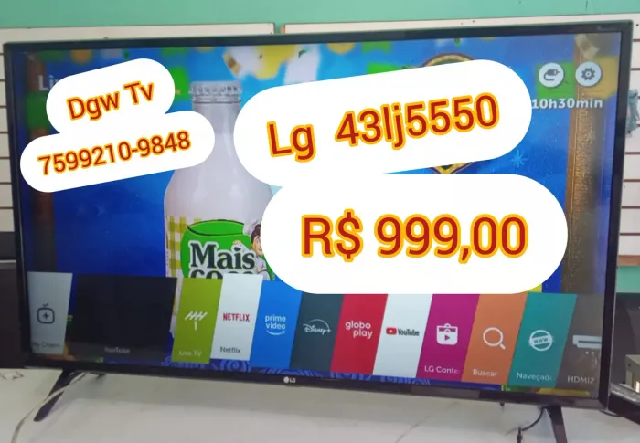 Tv lg 43 polegadas smart