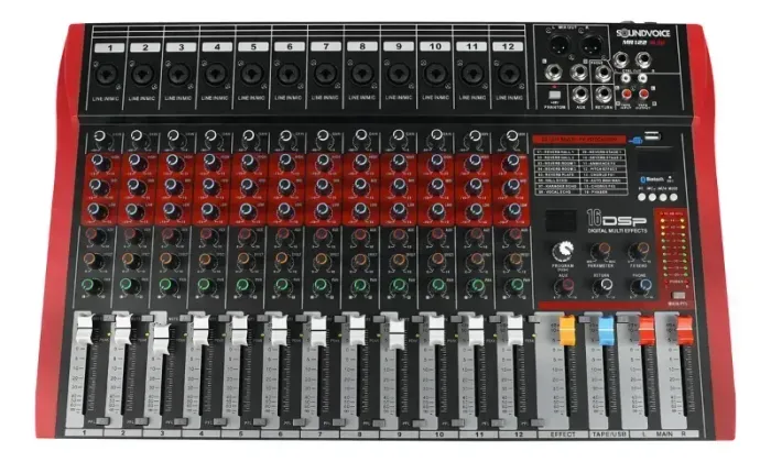 MESA DE SOM SOUNDVOICE MR122 RUBI