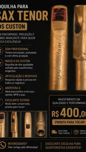 Boquilha para sax tenor DS custon 8