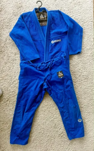 Kimono Jiu-Jitsu Atama Classic Azul A2 - Excelente Estado
