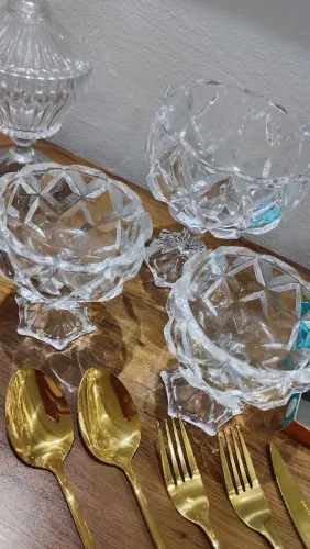 Taças para petisco em cristal brilhante