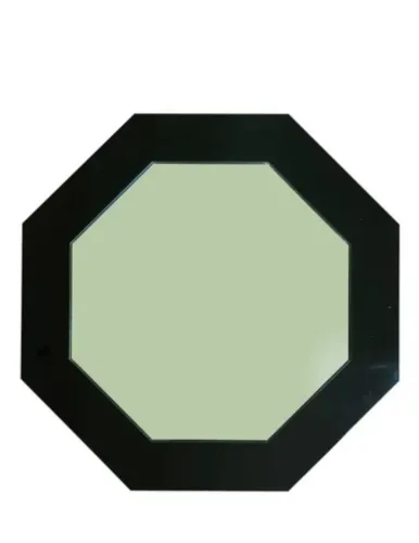Espelho D3corativo Mandala Octag Borda 40cm Preto Reduna