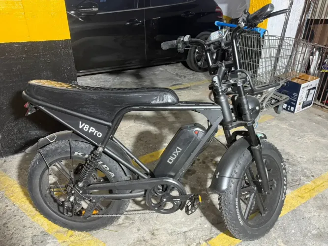 BIKE ELÉTRICA V8 PRO PRETA
