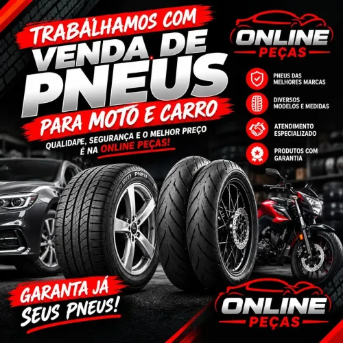 Pneus de moto e carro novo zero