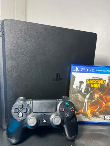 PLAYSTATION 4 SLIM 1TB SEMINOVO!