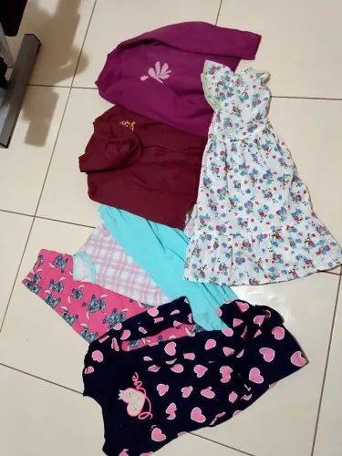 Lote de roupas infantis