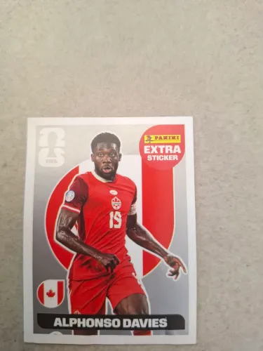 Extra sticker aphonso davies prata de 2026