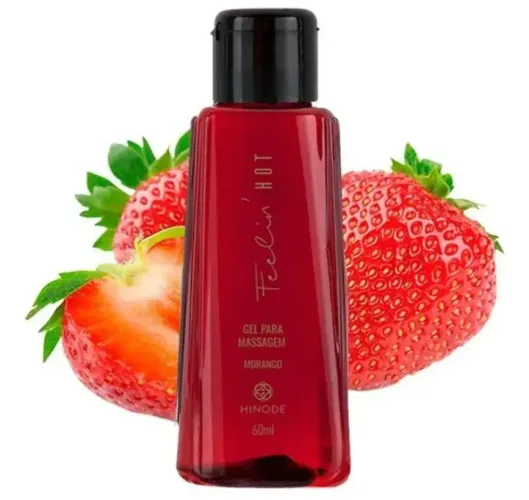Gel de massagem comestível morango ?